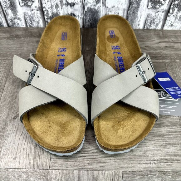 Birkenstock Siena Suede Leather Women size 11 Gray Slip On Sandals - Picture 4 of 7